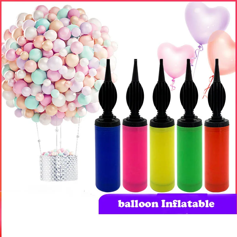 

Mini Balloon Pump balloon accessories inflator hand push Air Pump Birthday Party Supplies portable Latex Balloons Pump