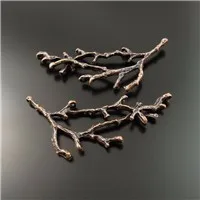 GraceAngie 30PCS Antique Silver Alloy Branch Of Tree Pendant Connector Holes Charms Handmade Jewelry Finding 59*45*6MM 35352