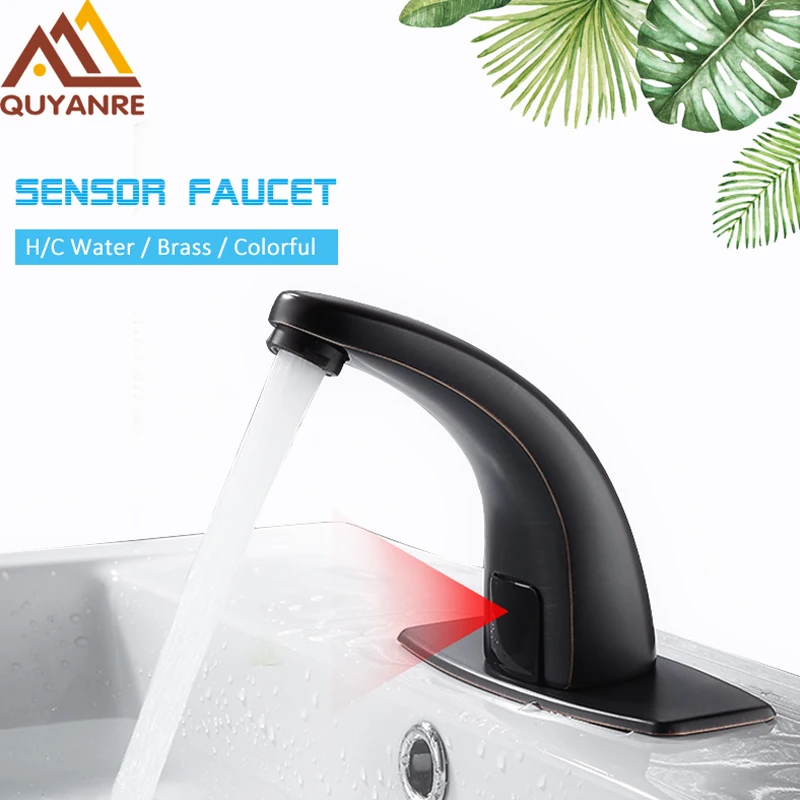 Big Offer Quyanre Hot Cold Bathroom Automatic Touch Free Sensor