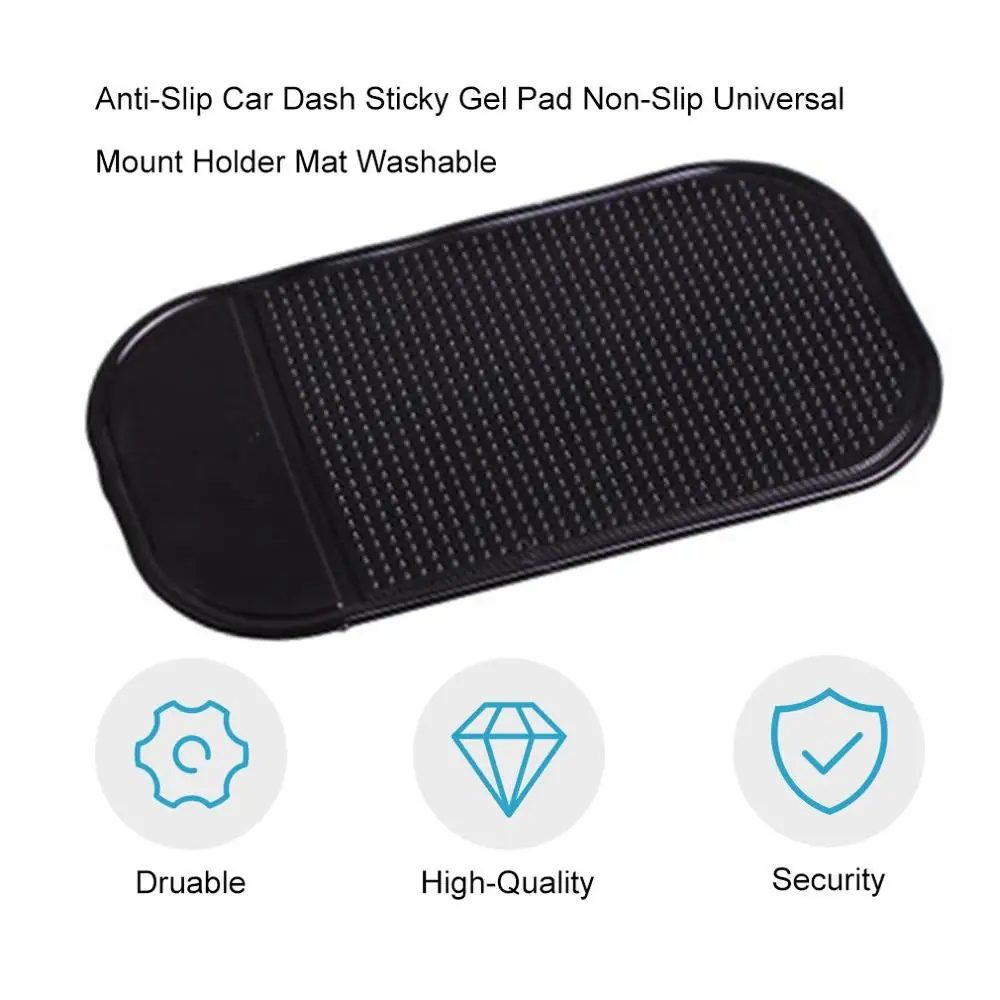 

Non-Slip Anti-Slip Car Dash Sticky Gel Pad Universal Mount Holder Mat Washable Silicone Gel Pad Car Accessories