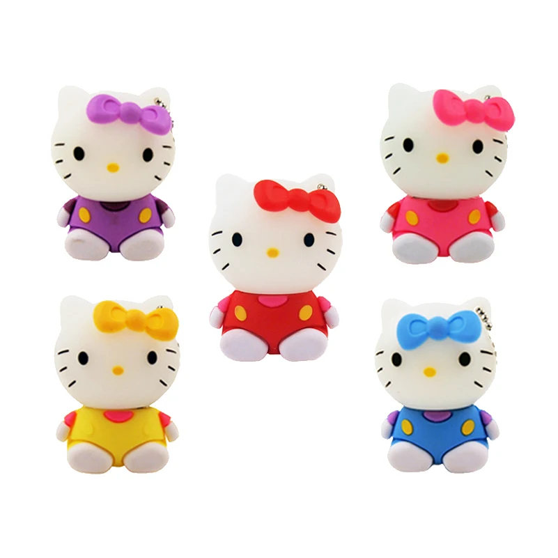 Lovely Hellow Kitty Pendrive Cartoon USB Flash Drive 128MB 32GB 64GB Pen Drive USB 2.0 Flash Stick Memoria USB Cle USB Lovely Hellow Kitty Pendrive Cartoon USB Flash Drive 128MB 32GB 64GB Pen Drive USB 2.0 Flash Stick Memoria USB Cle USB