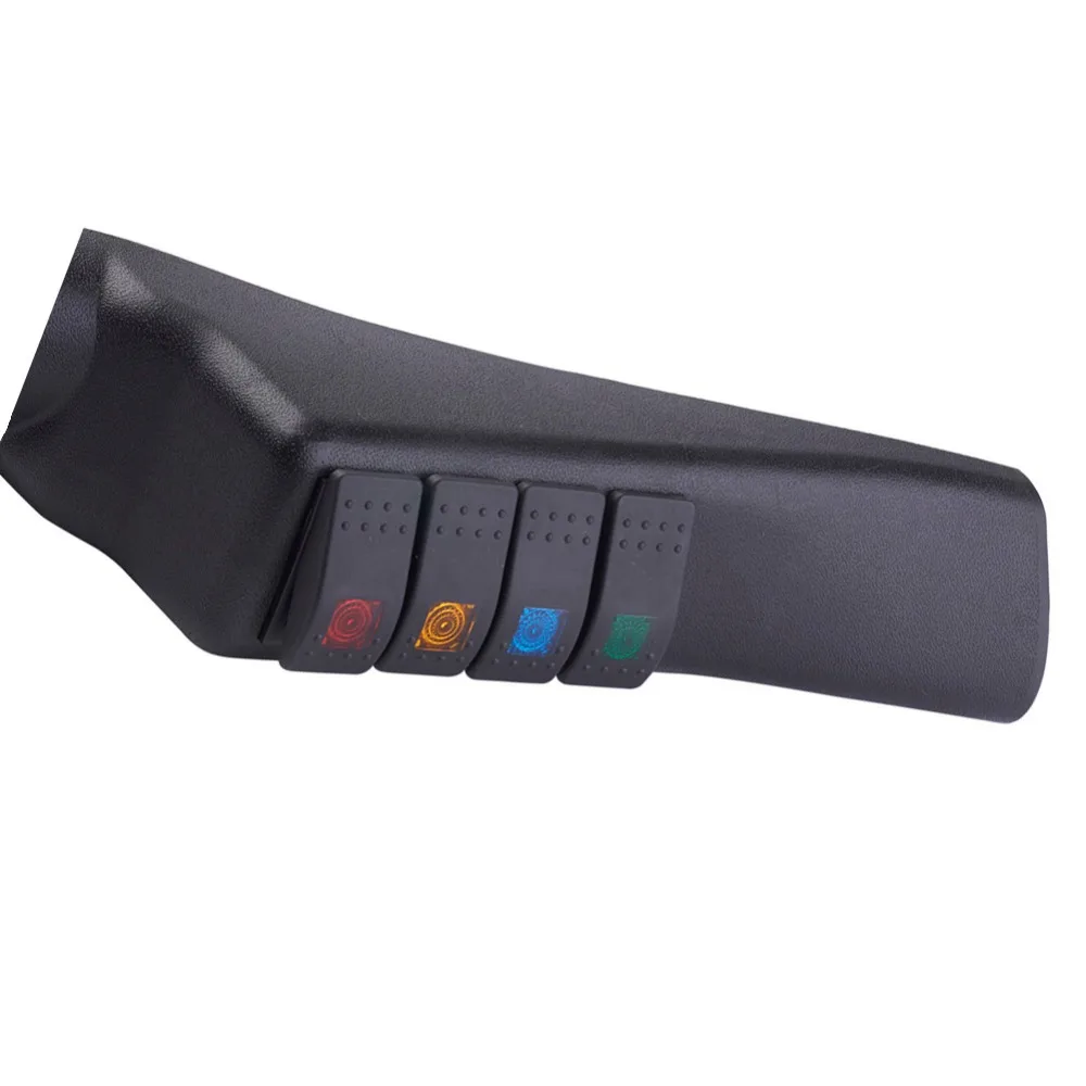 1PC 52mm 3-Hole Car A Pillar Dash Gauge Pod Mount Frame Cover Carbon Fiber Look
