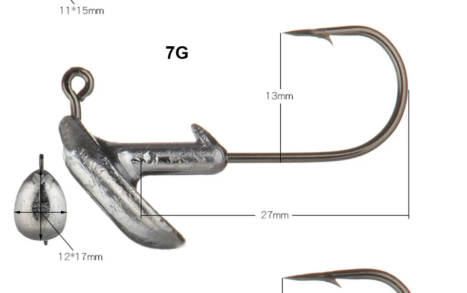 5 шт./лот, 3,5 г, 5 г, 7 г, 10 г, 14 г, стакан, свинцовая головка, крючок, джиг, приманка, рыболовные крючки для мягкой приманки, рыболовные снасти, рыболовные снасти, аксессуары