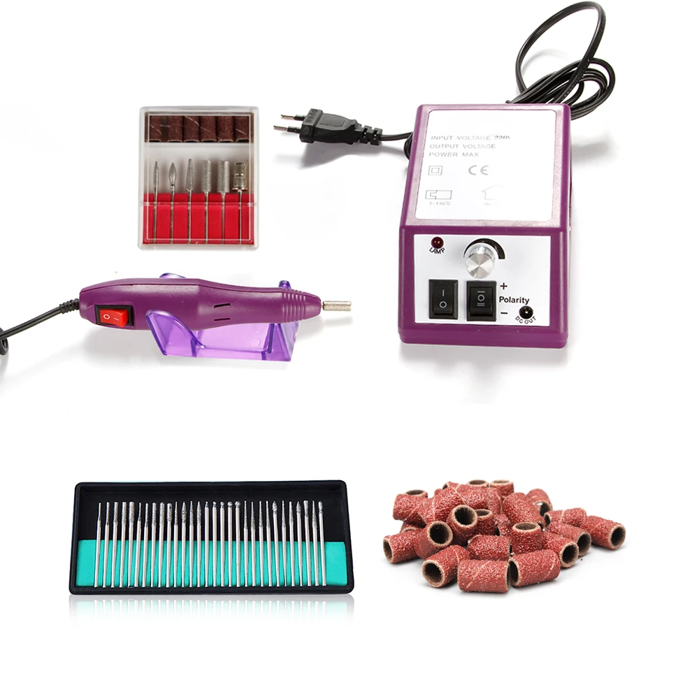 

20000rpm Nail Drill Polishing Milling Manicure Machine Pedicure Tool 30pcs Nail Drill Machine 100 Matte Electric Nail Drill