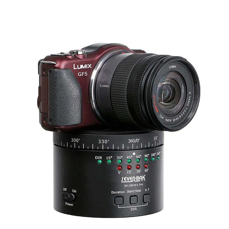 

Sevenoak SK-EBH01 Pro Electronic Time Lapse Panoramic Ball Head for Canon Nikon Sony DSLR GoPro Sjcam Sport Camera Smartphone