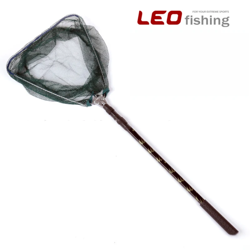Leo Aluminum Alloy 185cm Folding Landing Net For Fly Fishing