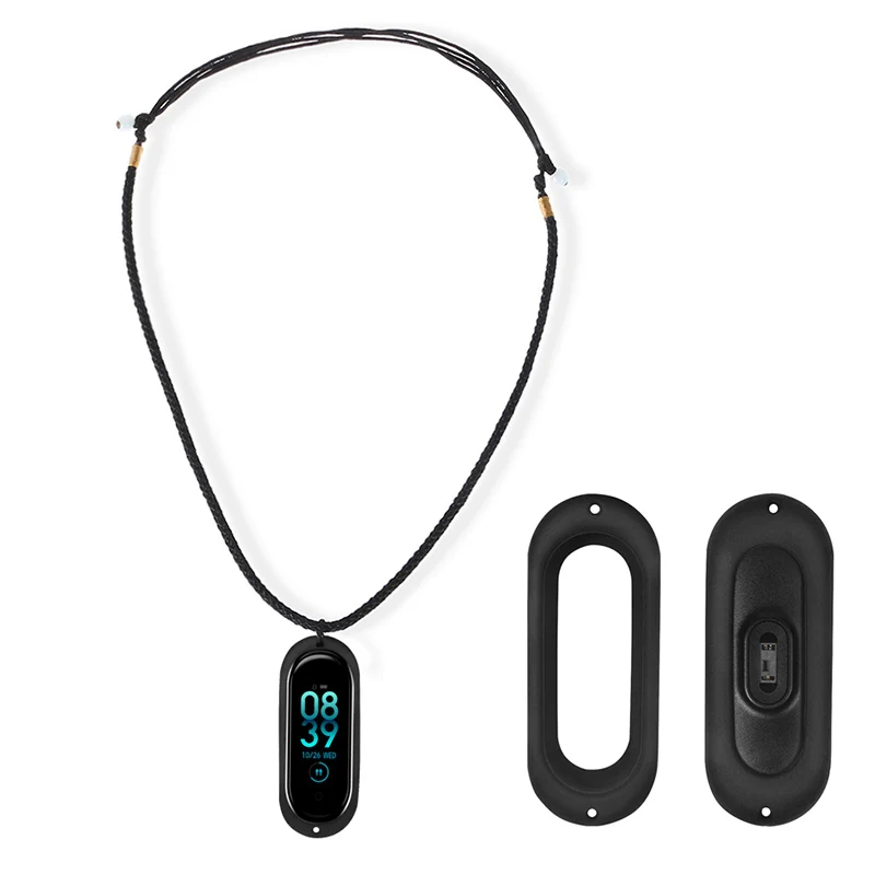 

Double Holes Silicone Case with DIY Necklace for Xiaomi Mi Band 3/4 XR649