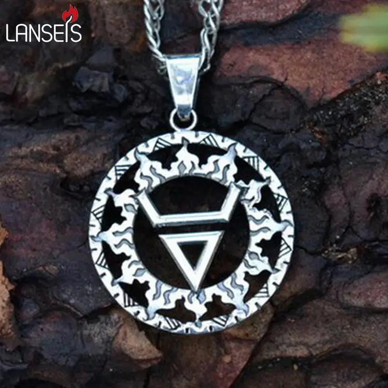 

1pcs Veles symbol.Weles.Slavic wealth talisman pendant Ancient slavic talisman pendant jewelry pagan men necklace