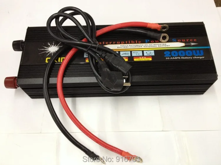 

DHL FEDEX Free Shipping CE ROHS 2000 2000W power UPS inverter with charger sine wave