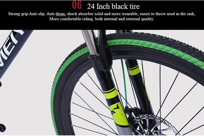 Недорогой горный велосипед 20/24 дюймовый шин 21-скорость двойной дисковые тормоза велосипеда