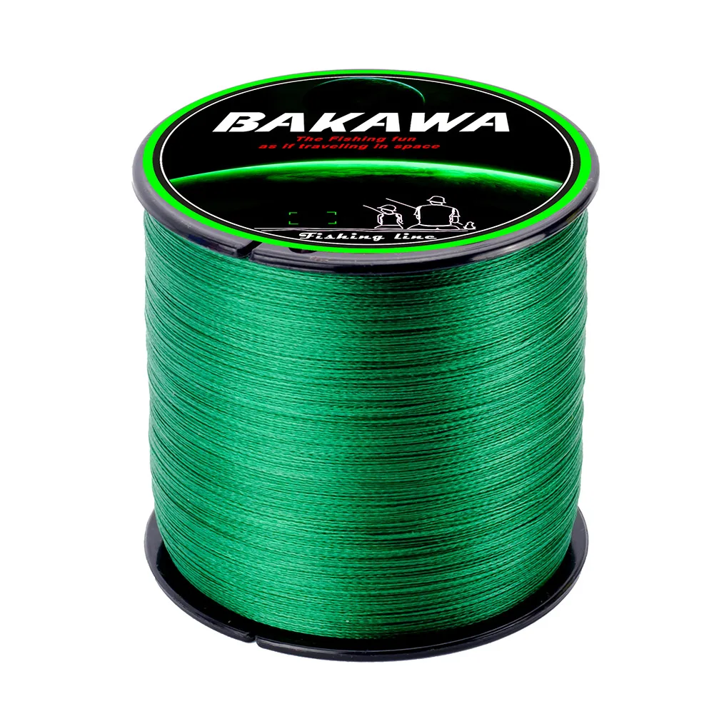 BAKAWA 300 M 4 ستراند 100% PE مضفر سلك سوبر قوي المتعددة الشعيرات خيط صنارة الصيد اليابانية التكنولوجيا يطير الصيد معالجة