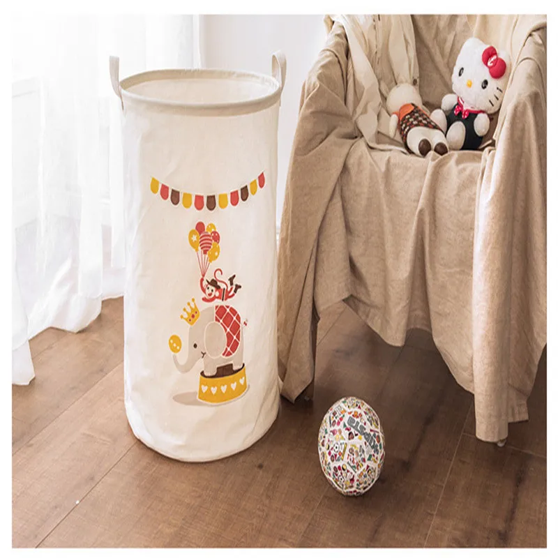 كبير سلة كبيرة للغسيل 40X60 سنتيمتر تخزين القطن الكتان حقيبة الغسيل ل لعبة الملابس القذرة طوي للماء الغسيل مربع