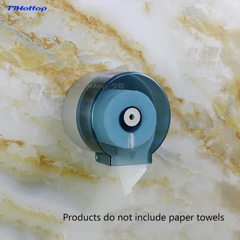 

130x148x140mm Waterproof small roll tissue box Bathroom toilet paper towel rack Bathroom for transparent Blue or White