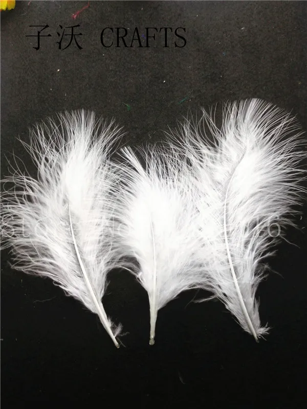 20 штук красивые натуральные перья индейки, длинные 4-" /10-16 см, украшения diy декоративные аксессуары, пушистые перья - Цвет: white