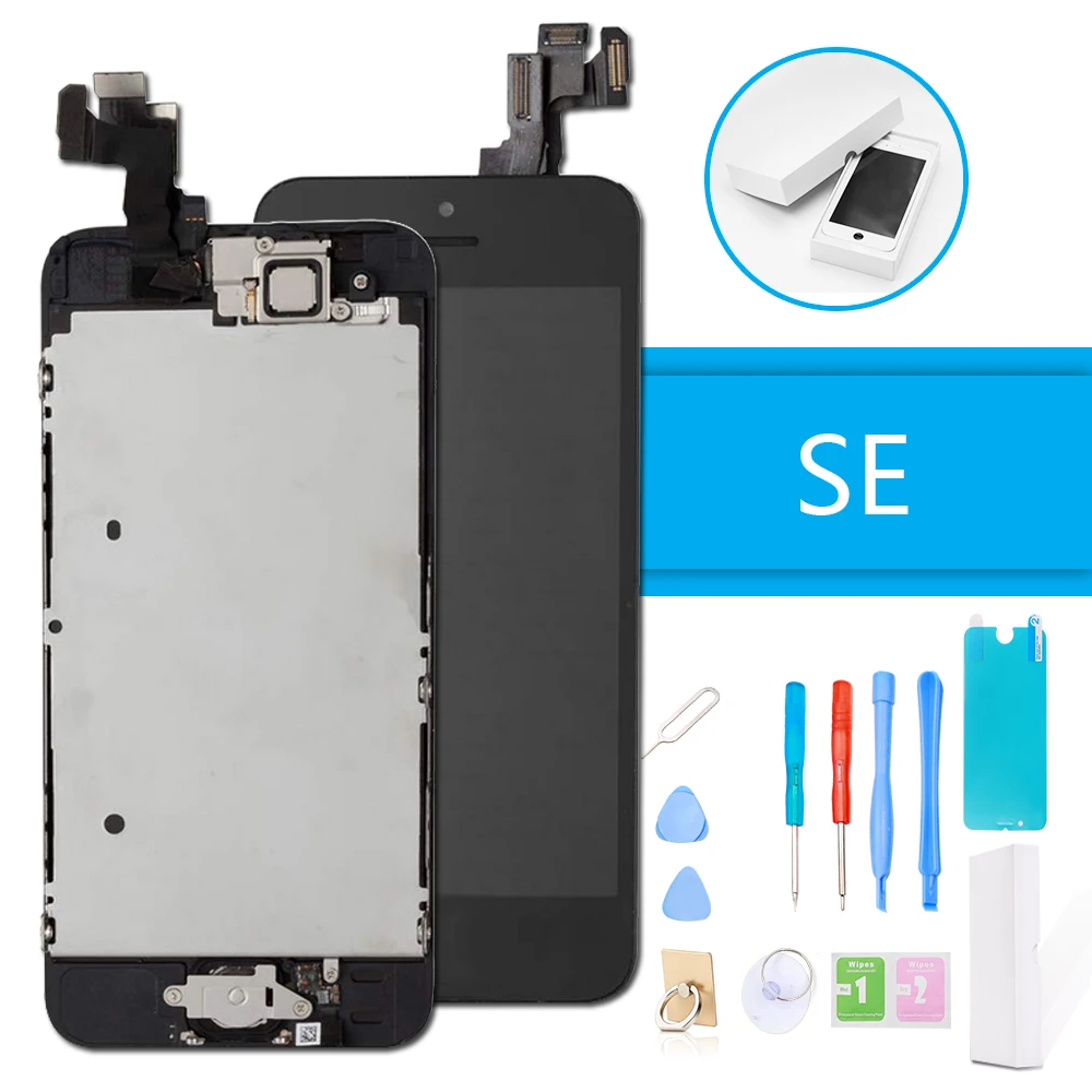

Luxury Suit LCD Display for iPhone SE Touch Screen Digitizer Full Assembly Screen Replacement Complete for iPhone SE + Tools