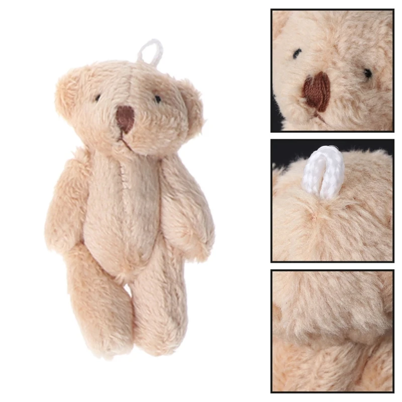

5PCS Kawaii Small Bears Plush Soft Toys Pearl Velvet Dolls Gifts Mini Teddy Bear