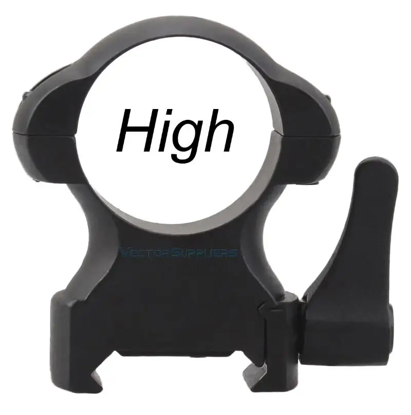 Векторная оптика низкий средний высокий профиль быстрое отсоединение QD 25,4 мм 1 дюйм стальное крепление кольца с рычагом - Цвет: High