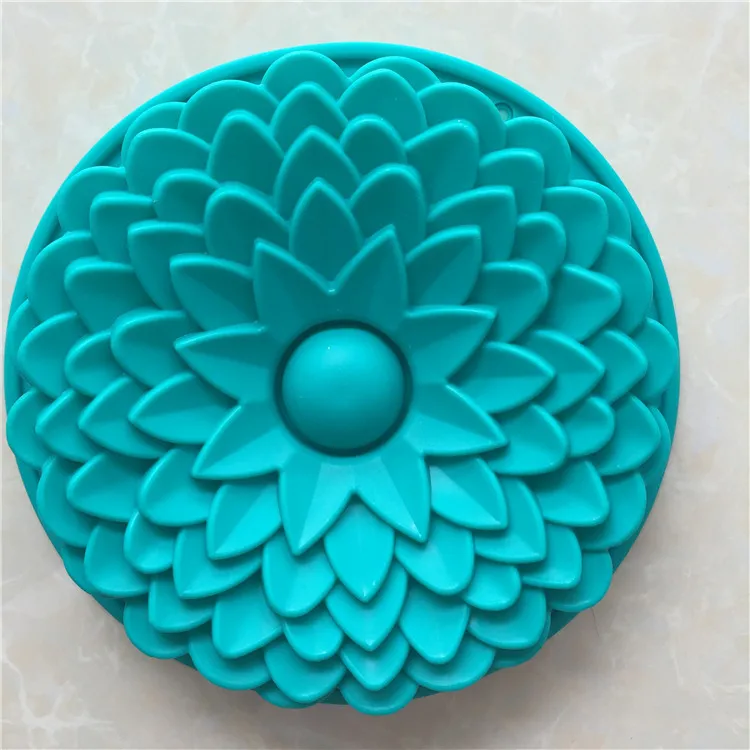 

22CM Sunflower silicone cake mold,cake pan, Bread Pie Flan Tart Birthday Party Cake Silicone Mold Pan Bakeware