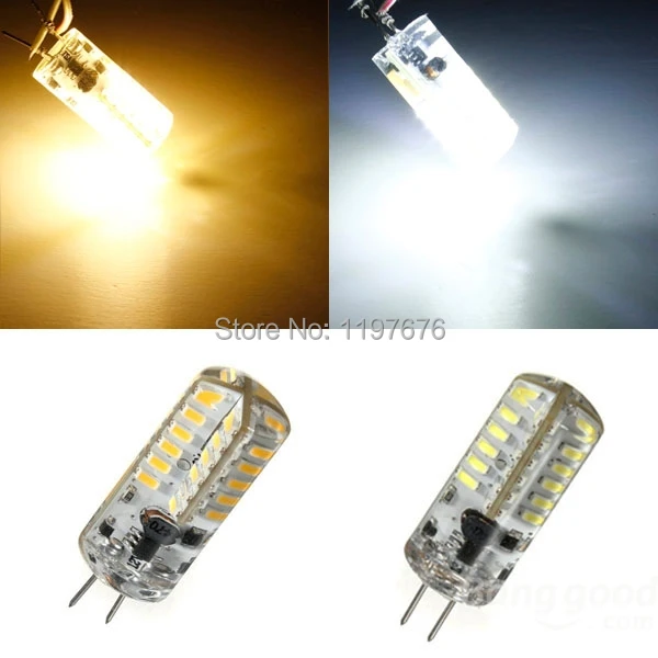 Новейшие светодиодные лампы 6 Вт G4 3014 SMD 48leds хрустальная люстра DC 12 В силиконовые светодиодные лампы- polar подвесной светильник 5 шт./лот