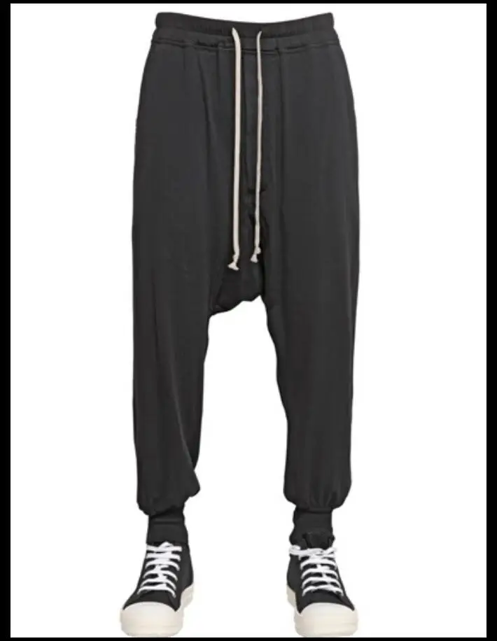 27 44 Plus Size Men Clothing Tide Personality Harem Pants Low rise