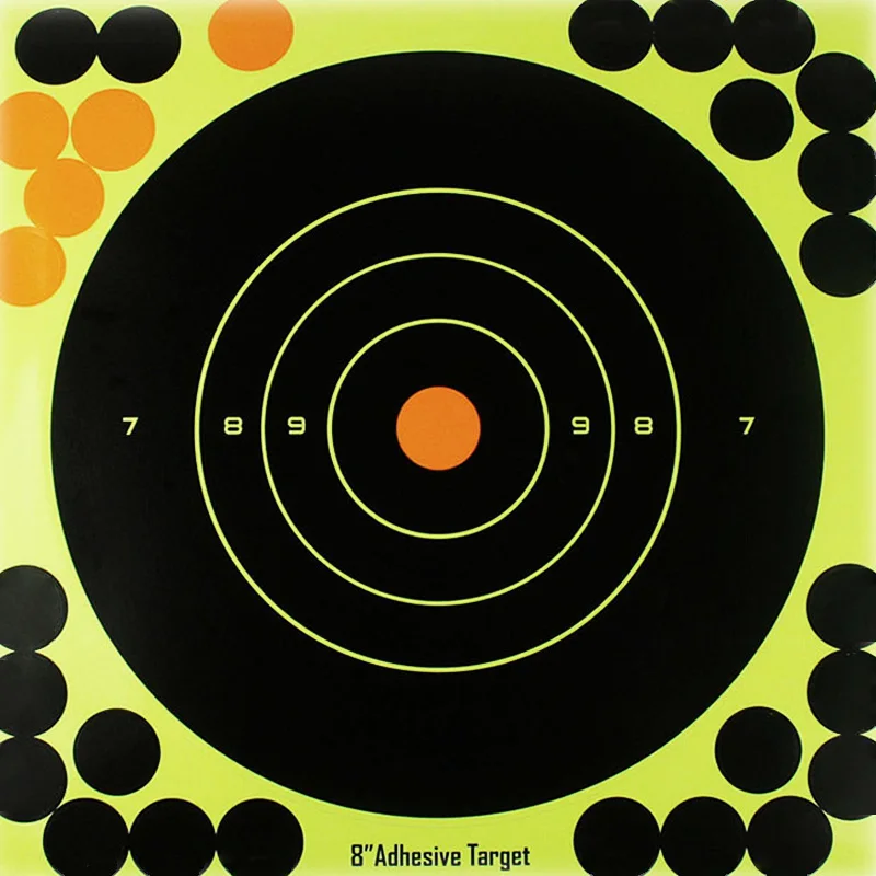 50pcs-obiettivi-di-tiro-adesivi-glow-shot-reattivo-8-splatter-gun-and-rifle-target-paper