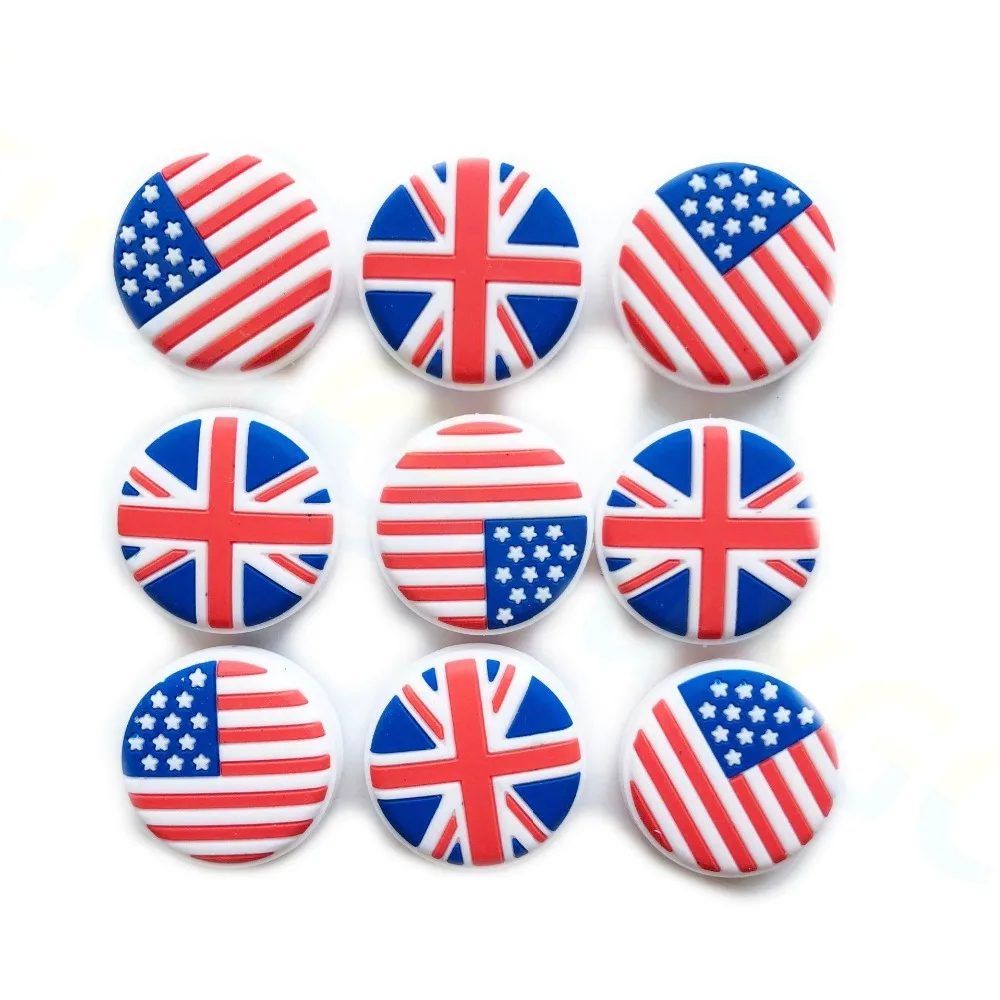 smile National flag Tennis Racket Damper Shock Absorber to Reduce Tenis Racquet Vibration Dampeners raqueta tenis pro staff