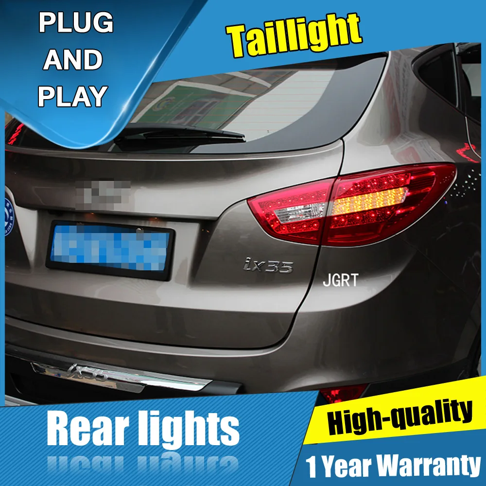 4 шт. автомобильный Стайлинг для hyundai ix35 задний светильник s 2010-2013 для ix35 светодиодный задний фонарь+ сигнал поворота+ тормоз+ задний светодиодный светильник