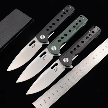 

Eafengrow New 1971 Real D2 Steel 60 HRC G10 carbon fiber ball bearing Folding Camp Hunt Survival Outdoor EDC Tool Kitchen Knife