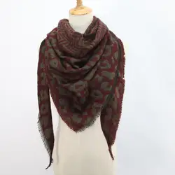 Для женщин модные зимние теплые леопардовым принтом длинный широкий шарф шаль, шарф, шарфы палантин шарф-шаль