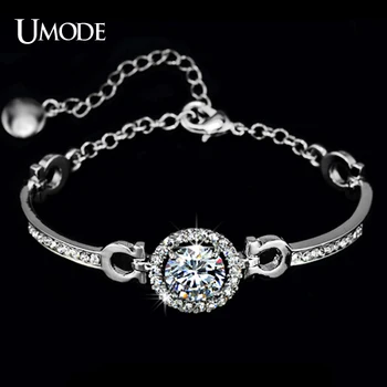 

UMODE Charm Hearts & Arrows perfect cut 3.5 carat CZ Bracelet UB0012