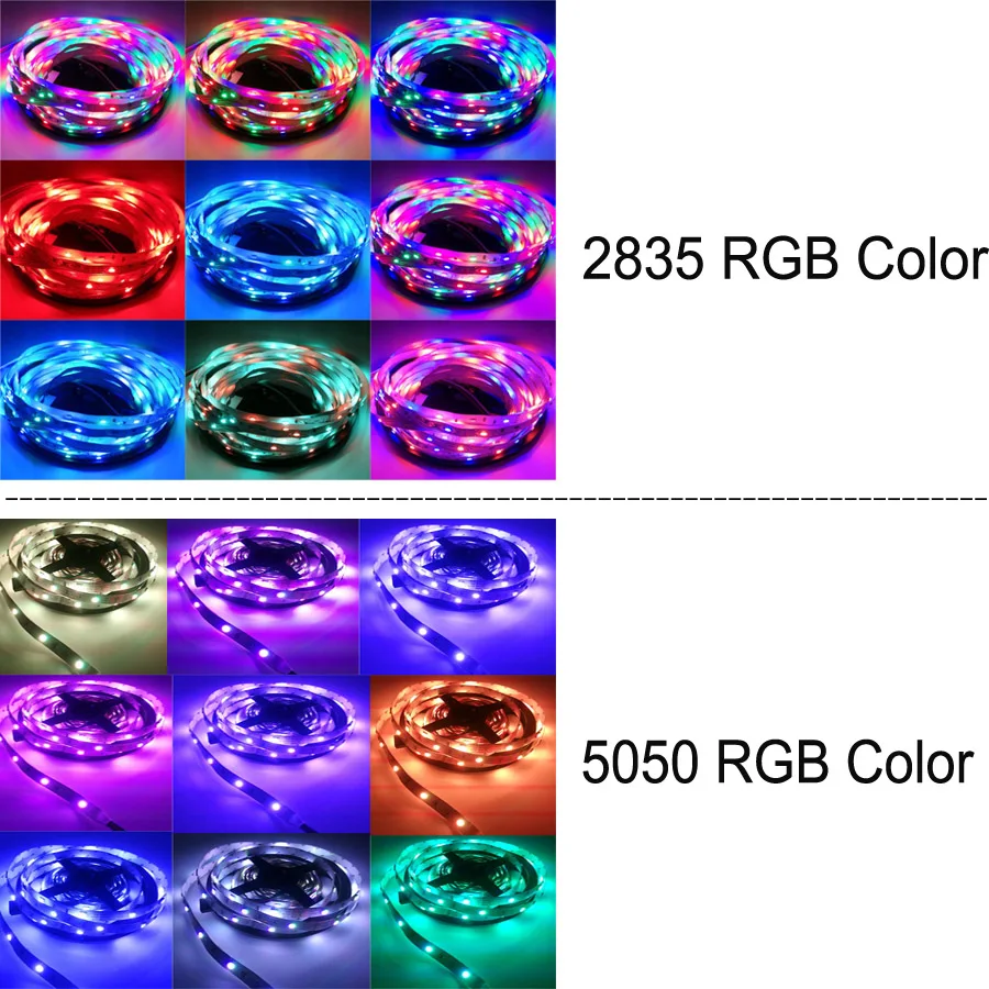 Гибкая светодиодная лента 5 м 10 светильник RGB SMD 5050 2835 12 в пост. Тока украшение дома