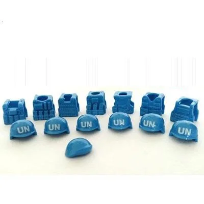 UN Tactical vests helmets Berets font b lepin b font weapon Minifigures original toys swat police