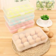 1 шт. Кухня холодильник 15 сетка ящик для хранения яиц Пластик Еда контейнер для хранения яиц свежие организатор ящик B4