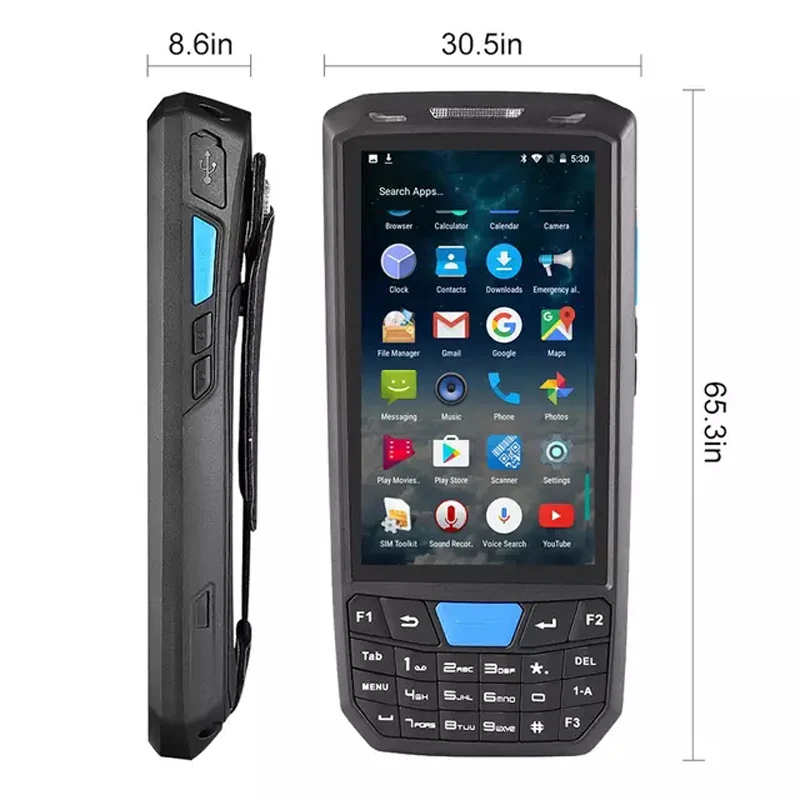 CARIBE PL-45L PDA ماسح باركود لأنظمة android الصناعية 1D 2D شريط ليزر رمز يده محطة
