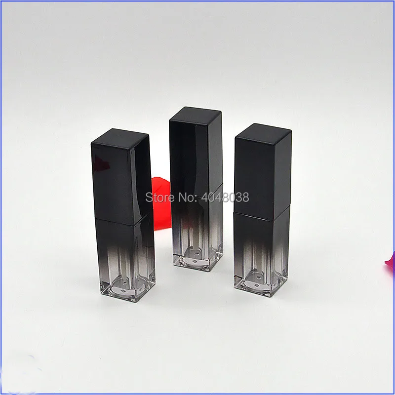 30 pcs Square Lip Balm Tube Empty Lipgloss Container Gradient Black 5 ML Mini Makeup Tools Lip Gloss Tube Rouge Lipstick Case (5)