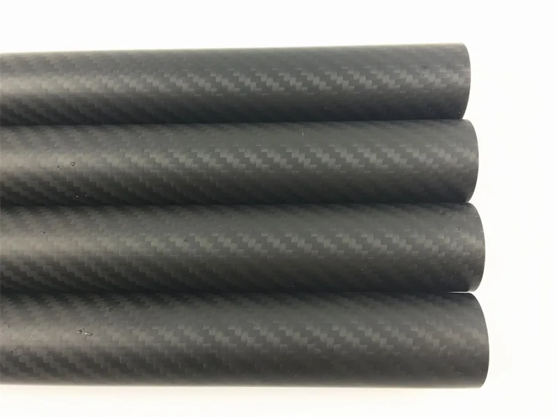 Big Discount Carbon Fiber Tube 57*60mm Black 3K Gloss/matte plain weave 500MM Long For RC