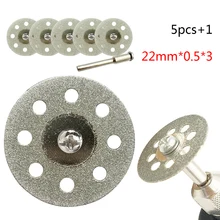 5pcs Emery Diamond Coated Double Side Cutting Discs Cut Off Blade Grinding Disc With 1 Mandrel For Rotary Tools Dremel 5pcs Emery Diamond Coated Double Side Cutting Discs Cut Off Blade Grinding Disc With 1 Mandrel For Rotary Tools Dremel