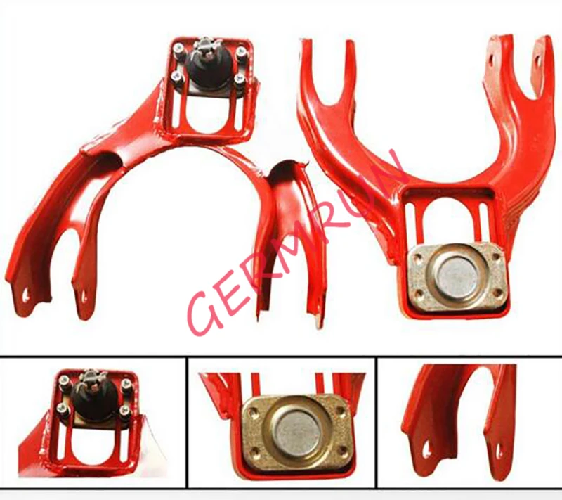 Black Front Upper Control Arm Camber Kit 92-95 Honda Civic//93 Del Sol Adjustable