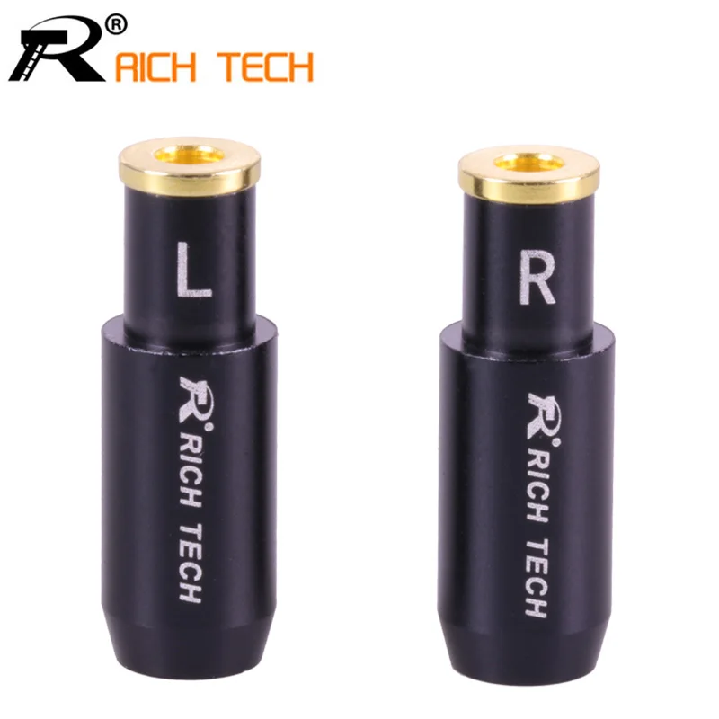 

2Pcs/1Pair Enthusiasts Earphone Jack MMCX Female Socket Gold Plated Earphone Pin Plug Solder Jack Long Shell for Shure ED5 SE535