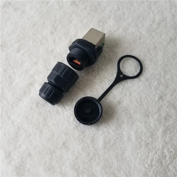

Waterproof RJ45 Network Cable Female Adapter & Waterproof Male Adapter & Waterproof Cover IP67 Diameter 22mm Panel Mount