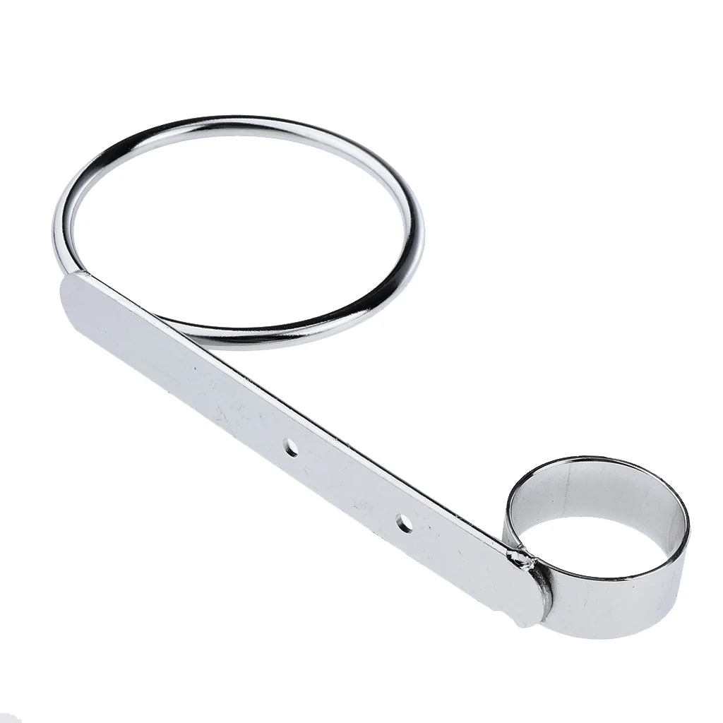 Bathroom Round Hair Dryer Holder Hair Care Tools Straighteners Iron Holder Wall Mount Chrome Finished Stainless Steel	