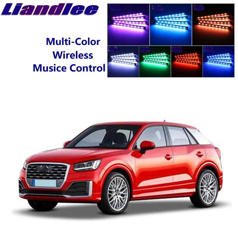 LiandLee Car Glow Interior Floor Decorative Atmosphere Seats Accent Ambient Neon light For Audi A1 2010~2019 | Автомобили и