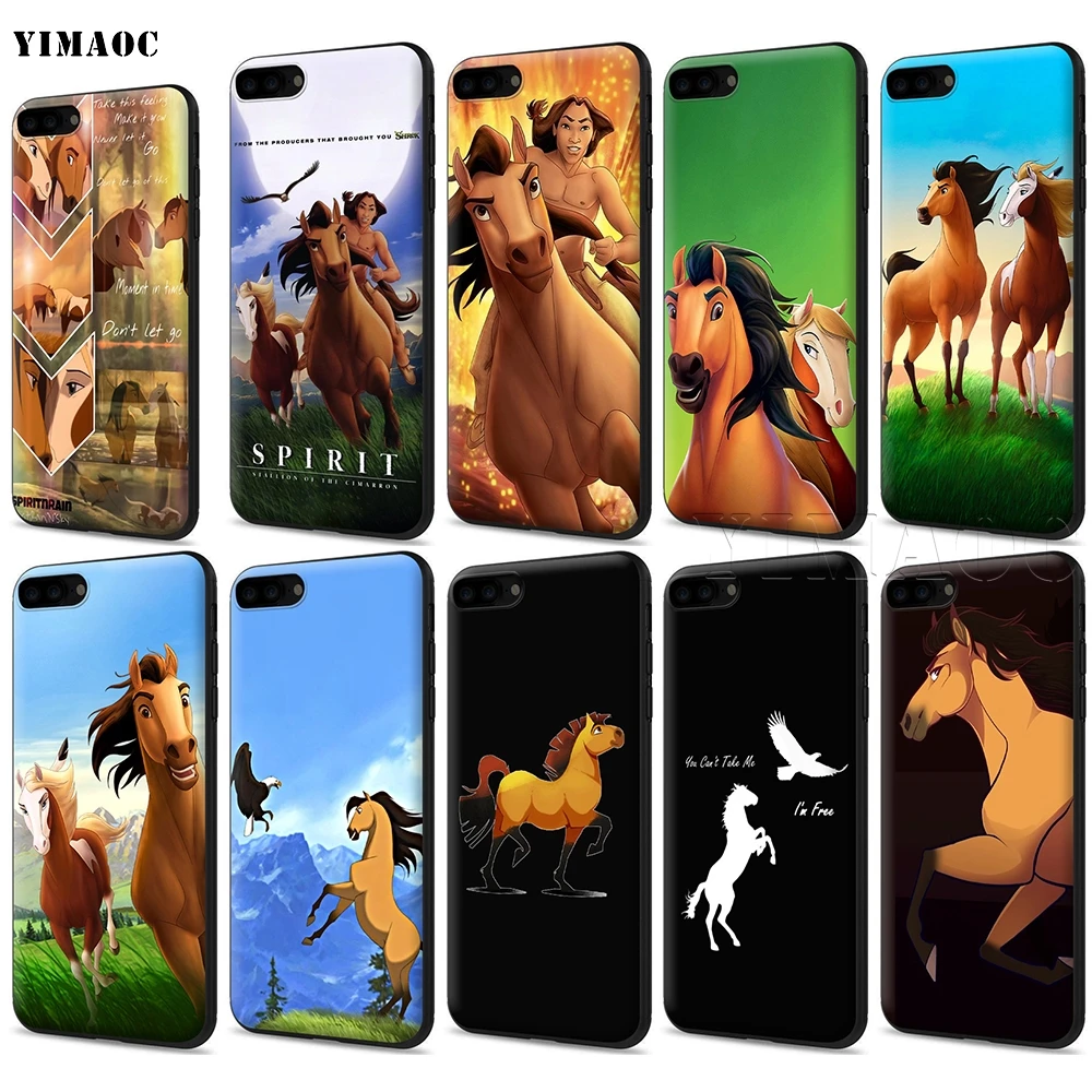 

YIMAOC Spirit Stallion of The Cimarron Silicone Soft Case for iPhone 11 Pro XS Max XR X 8 7 6 6S Plus 5 5S SE