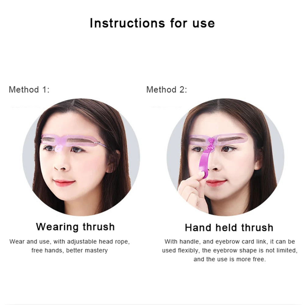 Reusable 8Pcs/Set Eyebrow Shaping Template Helper Eyebrow Stencils Kit Grooming Card Eyebrow Defining Template Makeup Tools