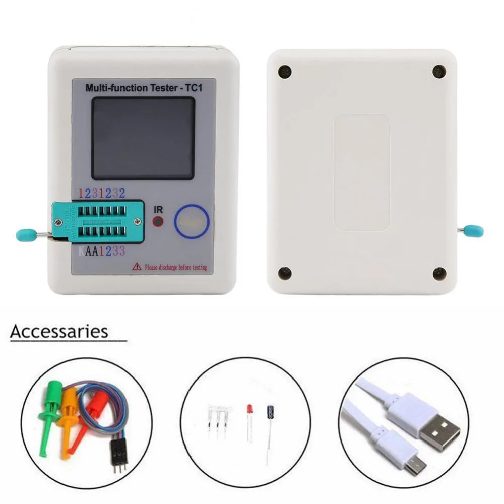 

LCR-TC1 3.5inch Colorful Display Multi-functional TFT Backlight Transistor Tester for Diode Triode Capacitor Resistor Transistor