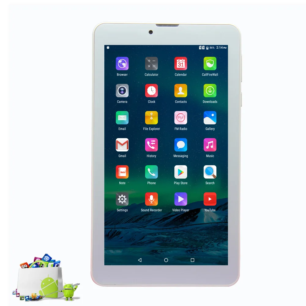 

7 inch android 6.0 quad core HD lcd tablets pc 3g call 2 sim card phone call bluetooth wifi camera quad core FM 8gb rom