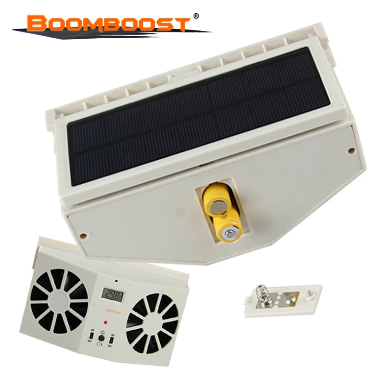 Портативный Солнечный мощность 2 Вт Авто вентиляционное отверстие холодный вентилятор охладитель вентиляционная система радиато с дисплеем без батареи