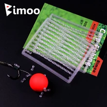 Bimoo 100 стопов/карты карпа рыболовные шпильки для бойлов приманки Гантели Форма рыболовные Bobbe прозрачные пластиковые ограничители Для Приманки