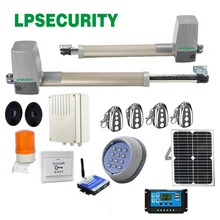 220VAC 24V DC сверхмощный червячный механизм автоматический распашной ворот 300 кг на лист с солнечной батареей