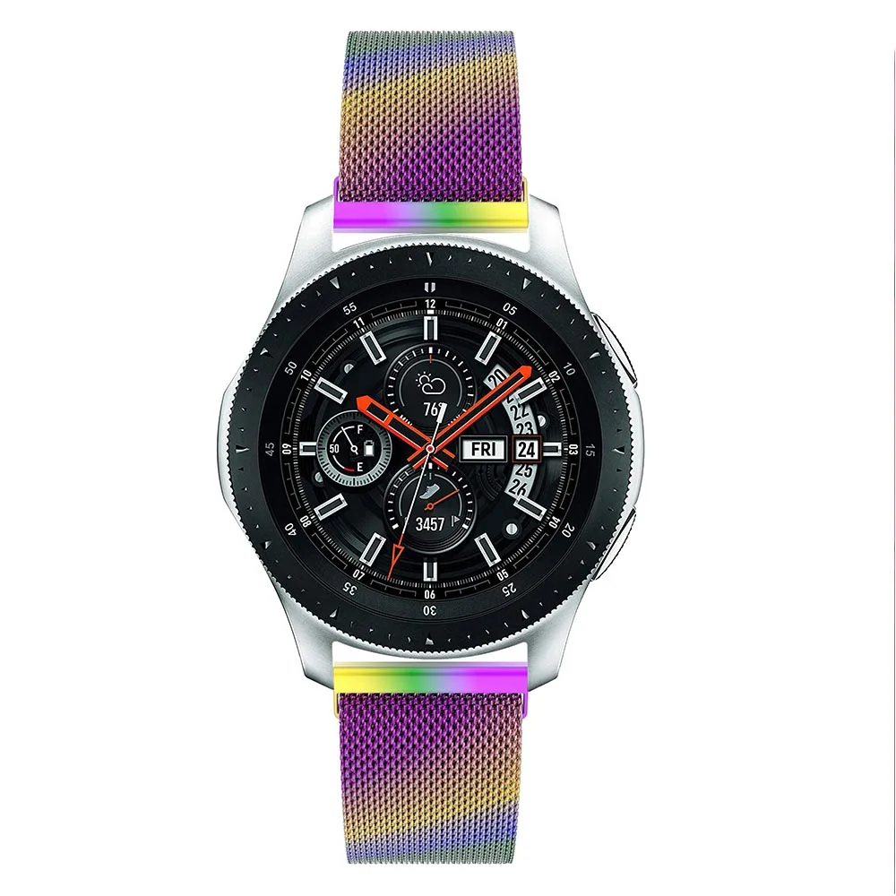 Миланская Магнитная Петля для samsung Galaxy Watch 46 мм ремешок из нержавеющей стали для samsung gear S3 Classic Frontier 22 мм наручные часы